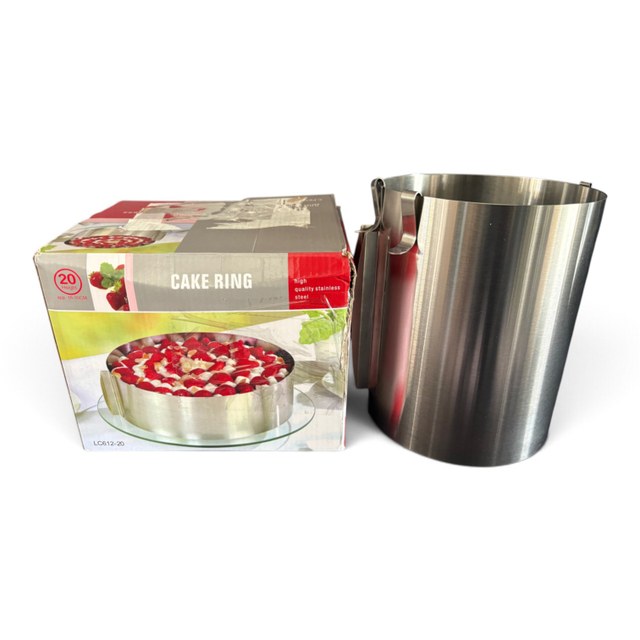 opma lc612_20 Cakering verstelbaar RVS 16-30 cm