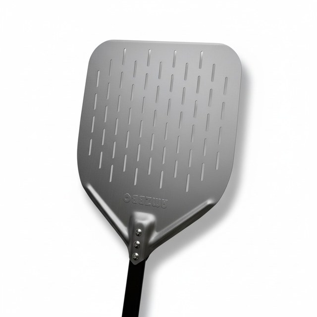 premium pizzaschep geperforeerd, 30 x 66 cm, hard-geanodiseerd aluminium