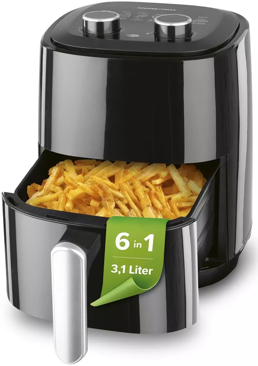 GOURMETmaxx heteluchtfriteuse 3,1L met timer — foto 1 van 2